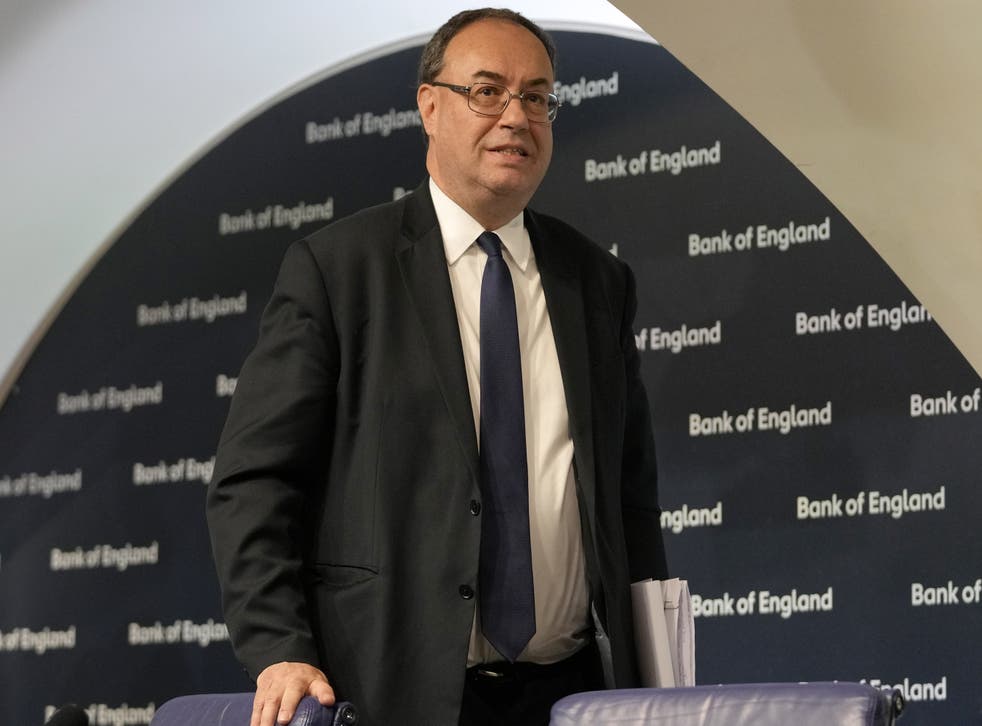 <p>Governor of the Bank of England Andrew Bailey (Frank Augstein/PA)</p>
