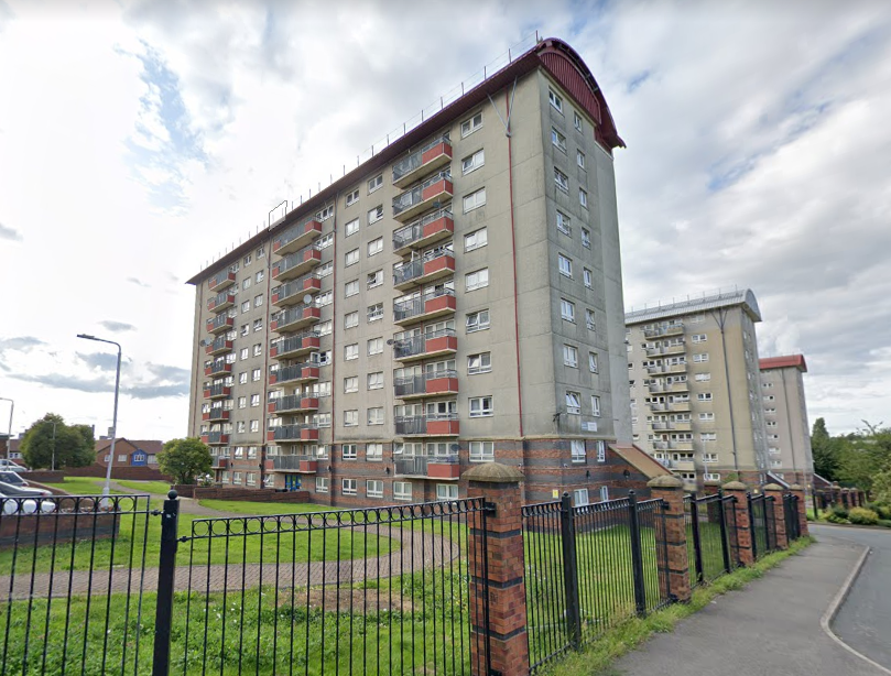 The baby fell from the seventh floor window of the tower block