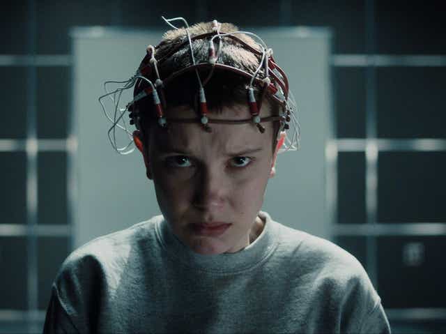 <p>Millie Bobby Brown as Eleven in ‘Stranger Things'</p>