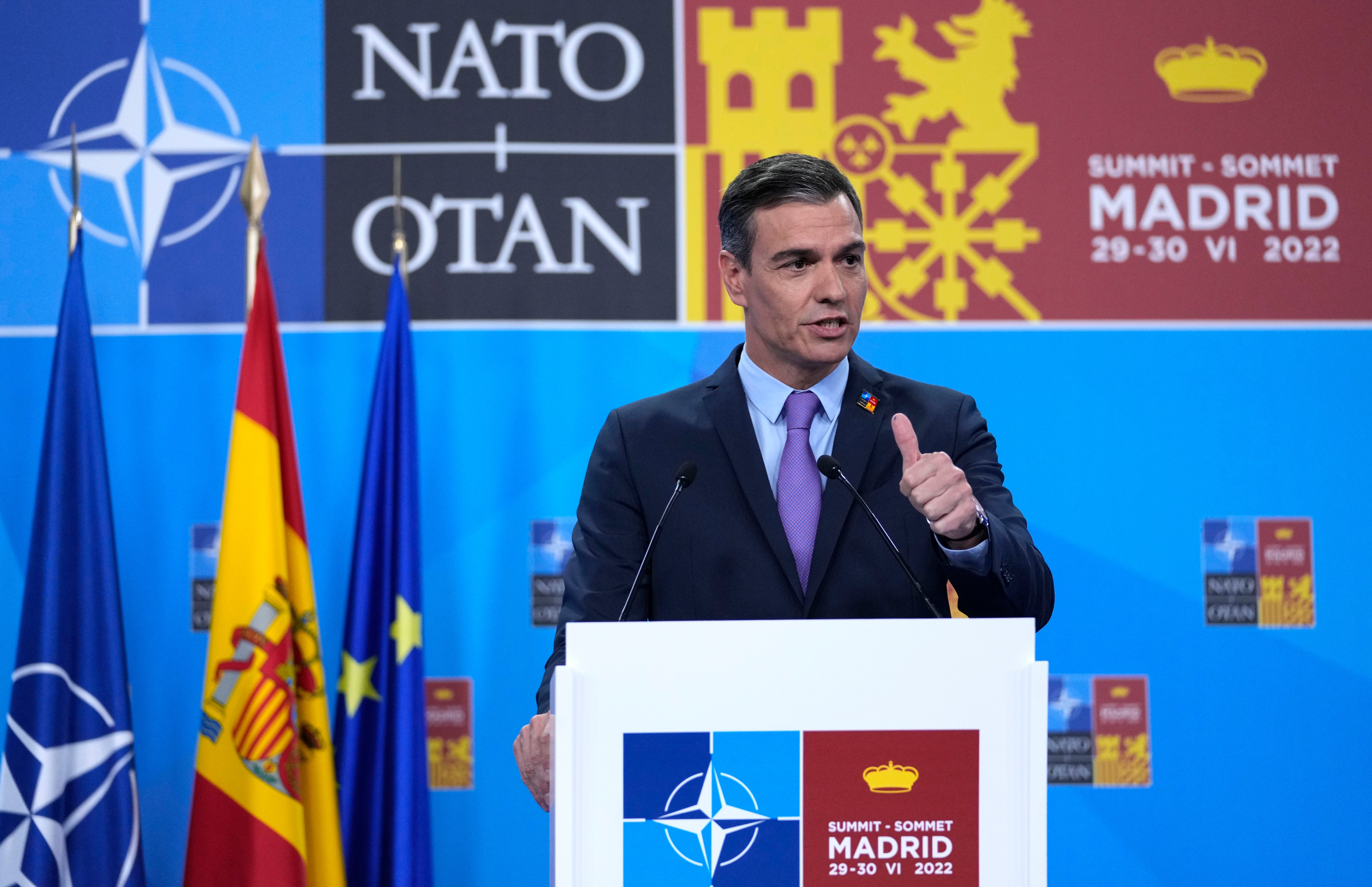 Spain Boosts Military Spending To Close Gap With NATO Goal The   Spain NATO Summit 65242 