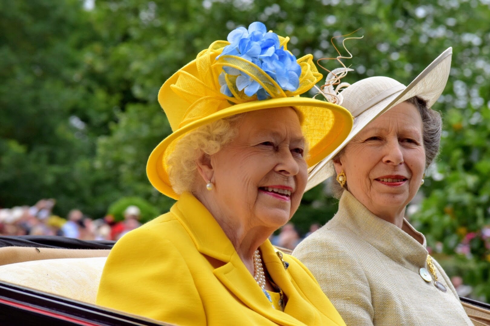 The Queen and Anne at Ascot (Historic Royal Palaces/PA)