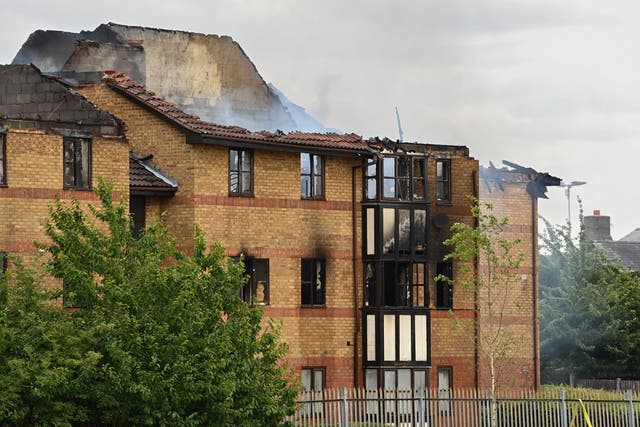 Bedfordshire Police said one person was confirmed to have died in the fire, and a further three people were taken to hospital. Doug Peters/PA)