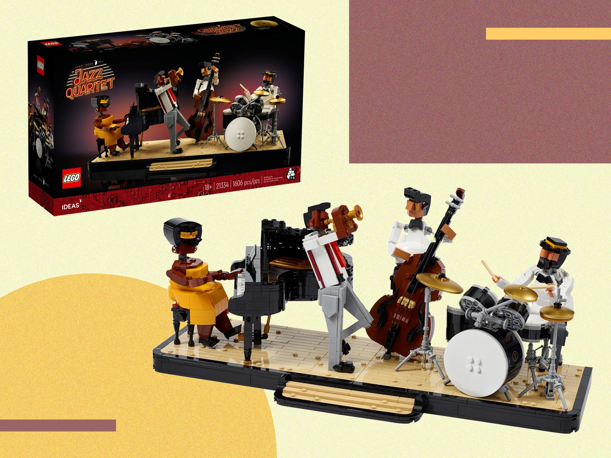 The 1,606-piece set features the whole band