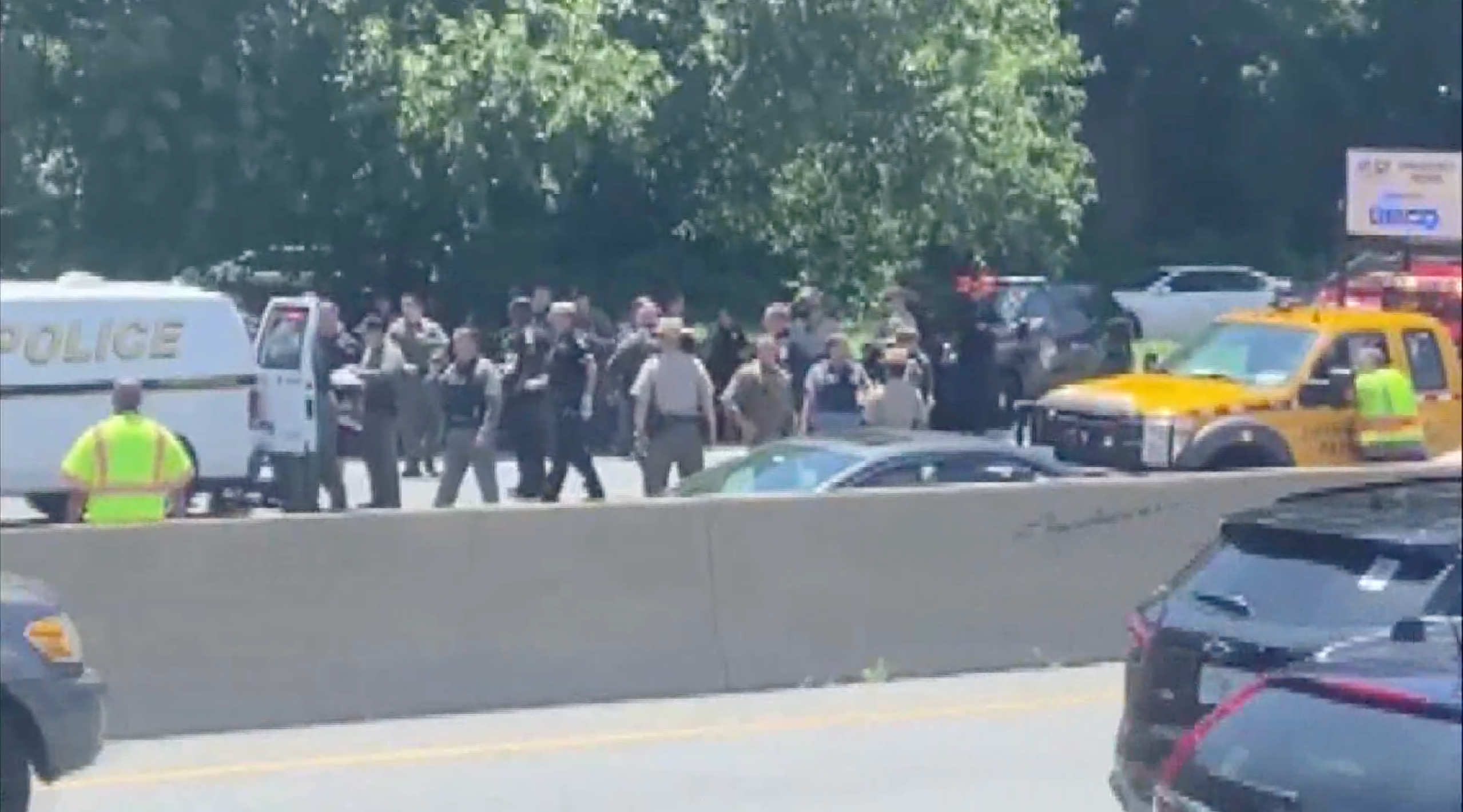 Climate protestors shut down part of I-495 in Maryland on Monday