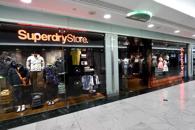 <p>A Superdry store in London’s Canary Wharf</p>