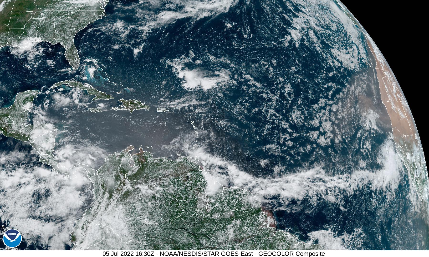 <p>Three tropical waves of low pressure are currently moving through the Atlantic</p>