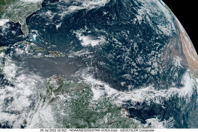 <p>Three tropical waves of low pressure are currently moving through the Atlantic</p>