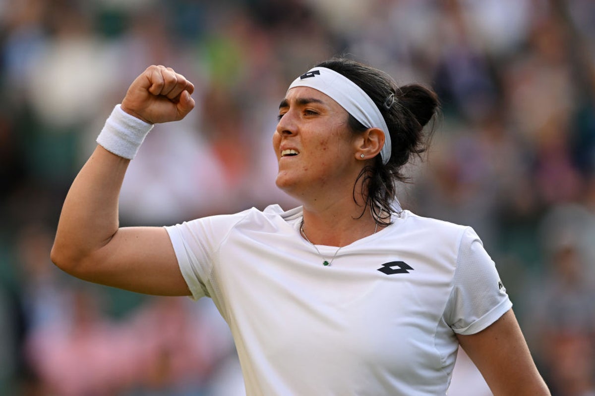 Ons Jabeur overcomes setback to set up Wimbledon semi-final against Tatjana Maria