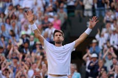 Cameron Norrie reaches Wimbledon semi-finals with five-set victory over David Goffin