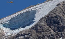 Warming world creates hazard for Alpine glaciers