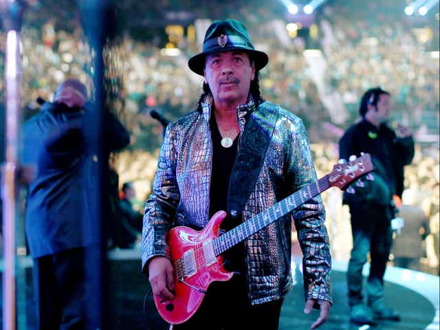 <p>Guitar hero Carlos Santana  </p>
