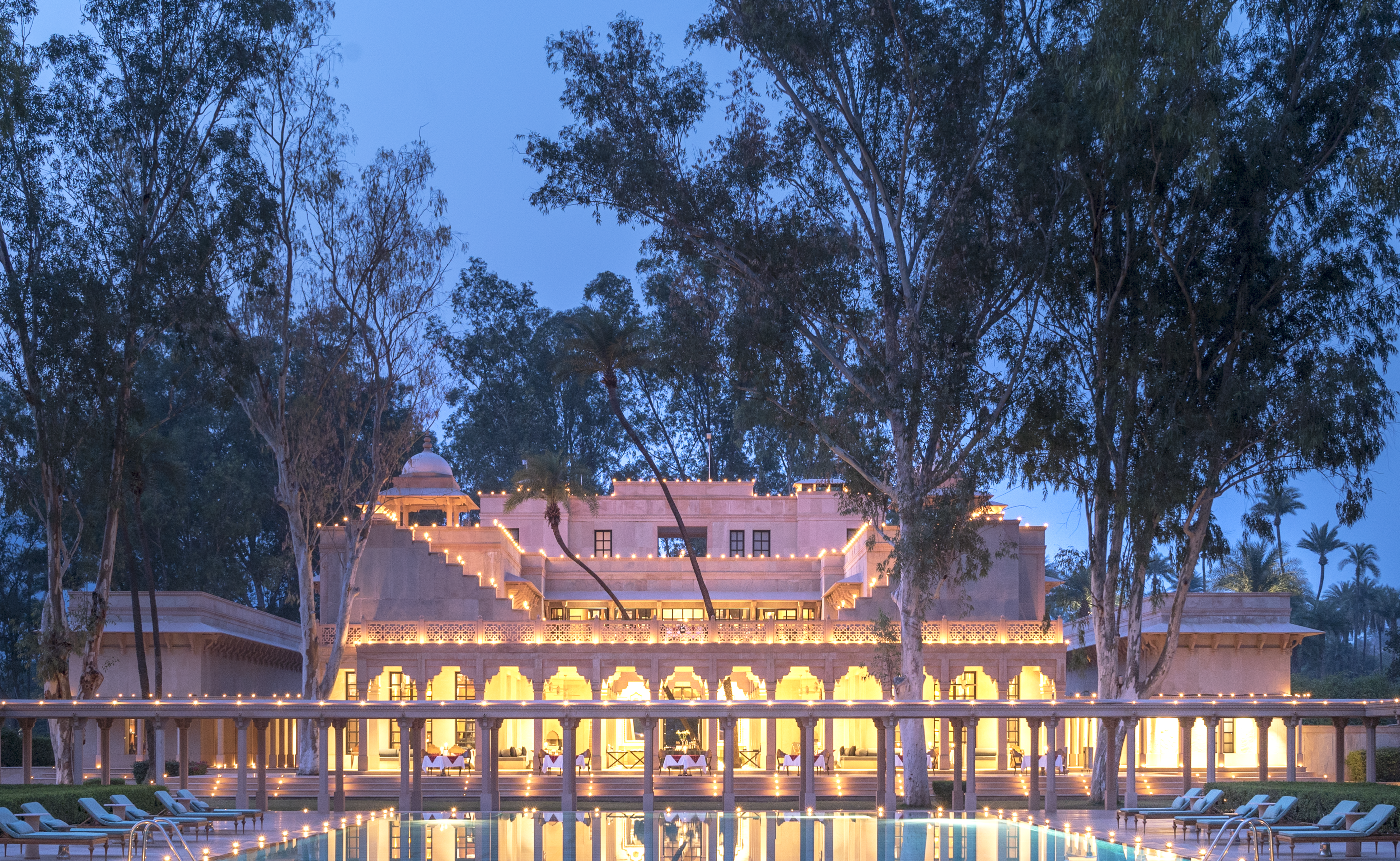 Calling the pool at Amanbagh “regal” feels like an understatement