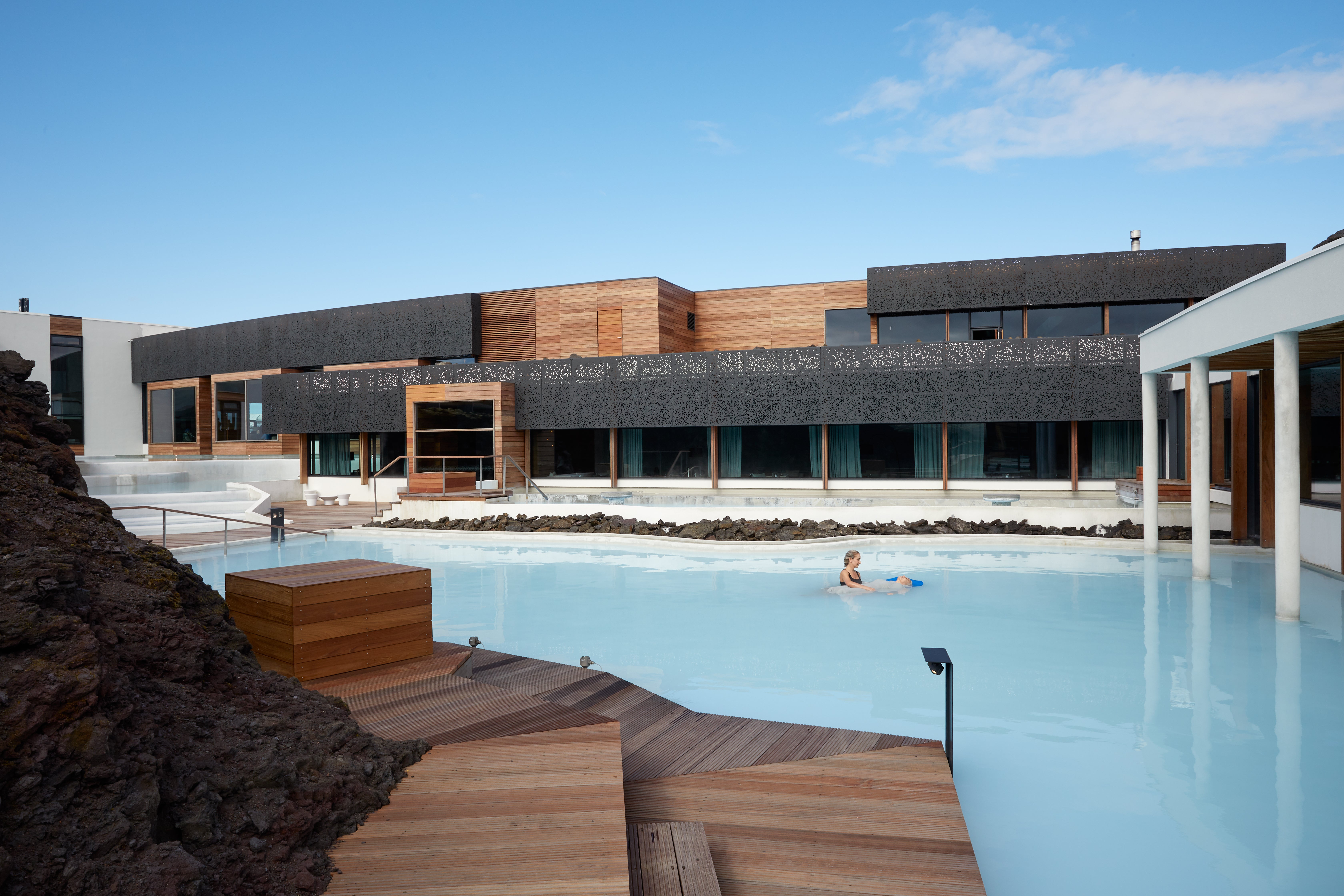 Relax in the geothermal water, away from the public eye