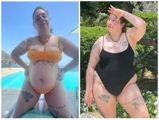 Lena Dunham praised after Girls star models bikini collection in 4 July post: ‘Love your confidence’