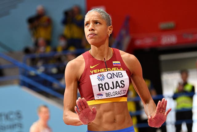 <p>Rojas is the Olympic champion and world record holder in triple jump </p>