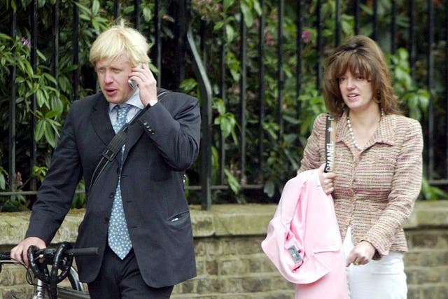 <p>Boris Johnson and Petronella Wyatt</p>