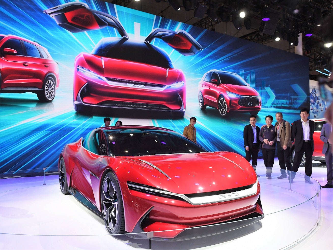 <p>The BYD E-SEED GT electric concept car at the Shanghai Auto Show in Shanghai on 17 April, 2019</p>