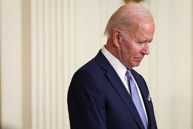 <p>Joe Biden at a White House event on Tuesday</p>