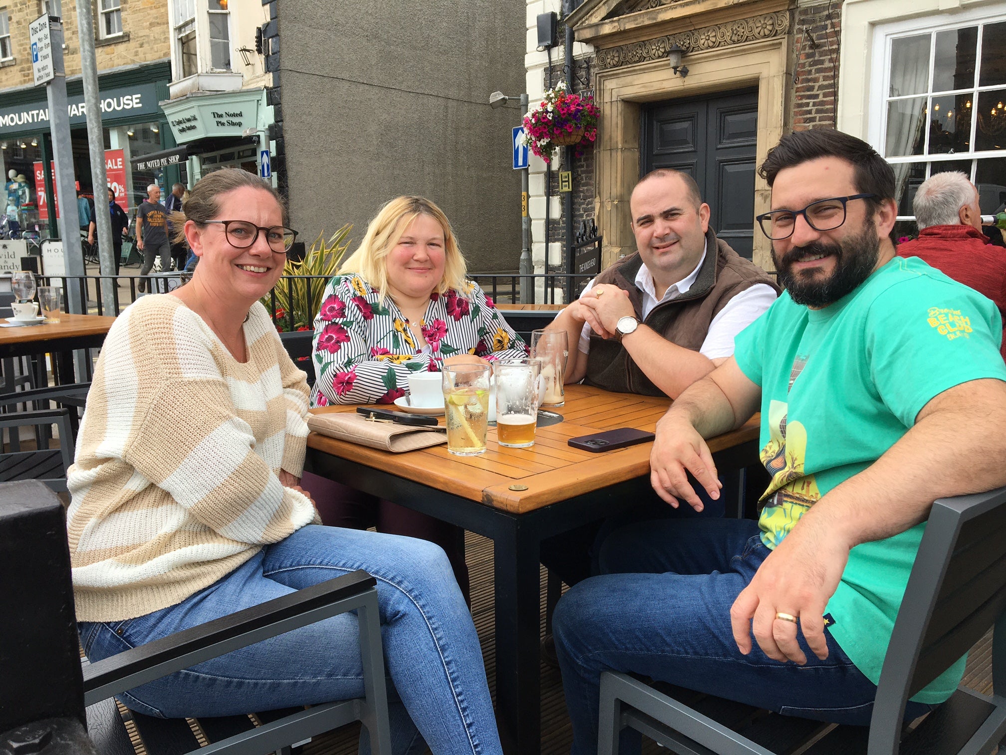 Left to right: Kimberley Gardner, Sarah Scrafton, Richard Scrafton and Neil Gardner