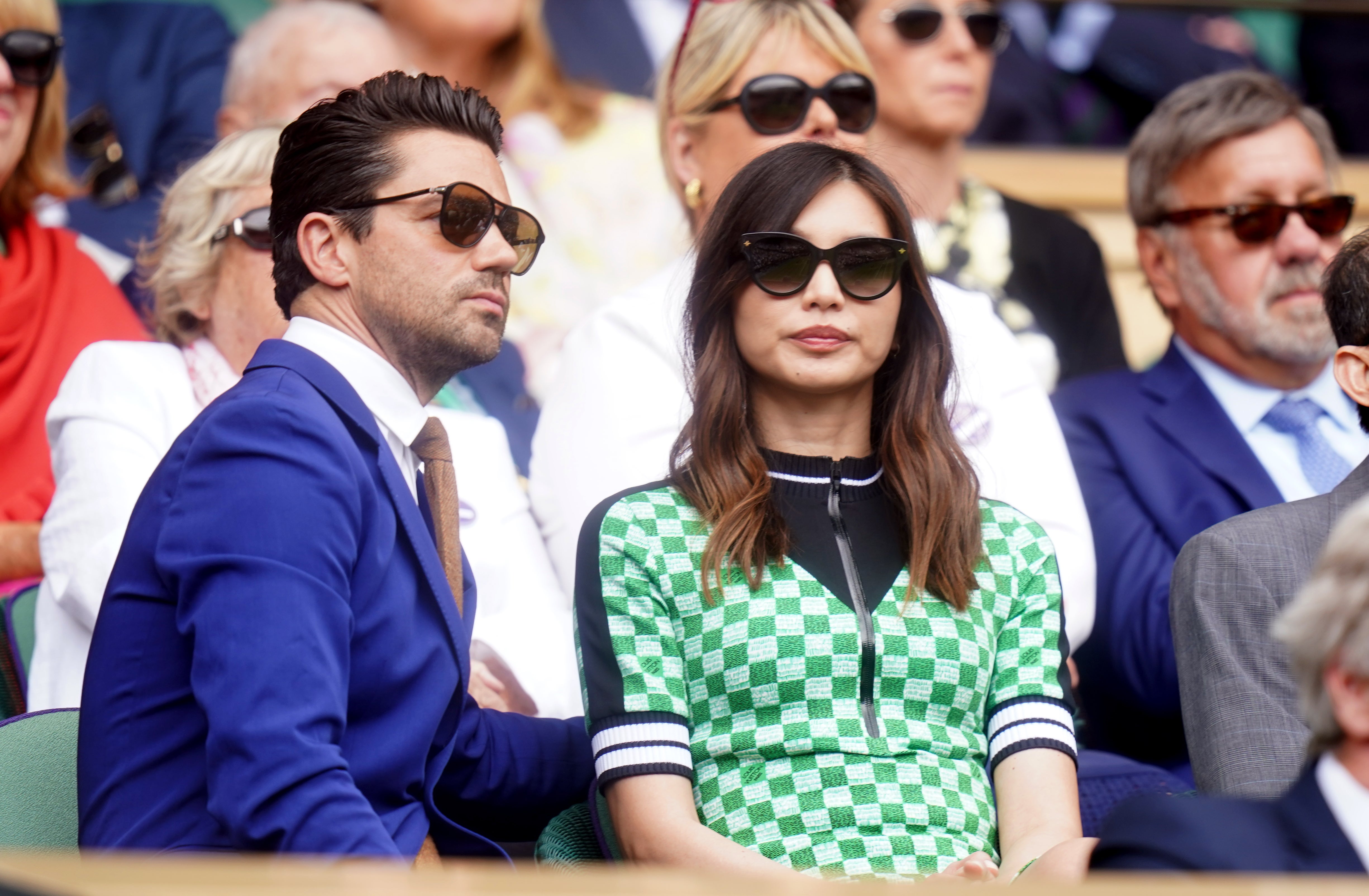 Dominic Cooper and Gemma Chan were pictured in the royal box for the occasion (Adam Davy/PA)