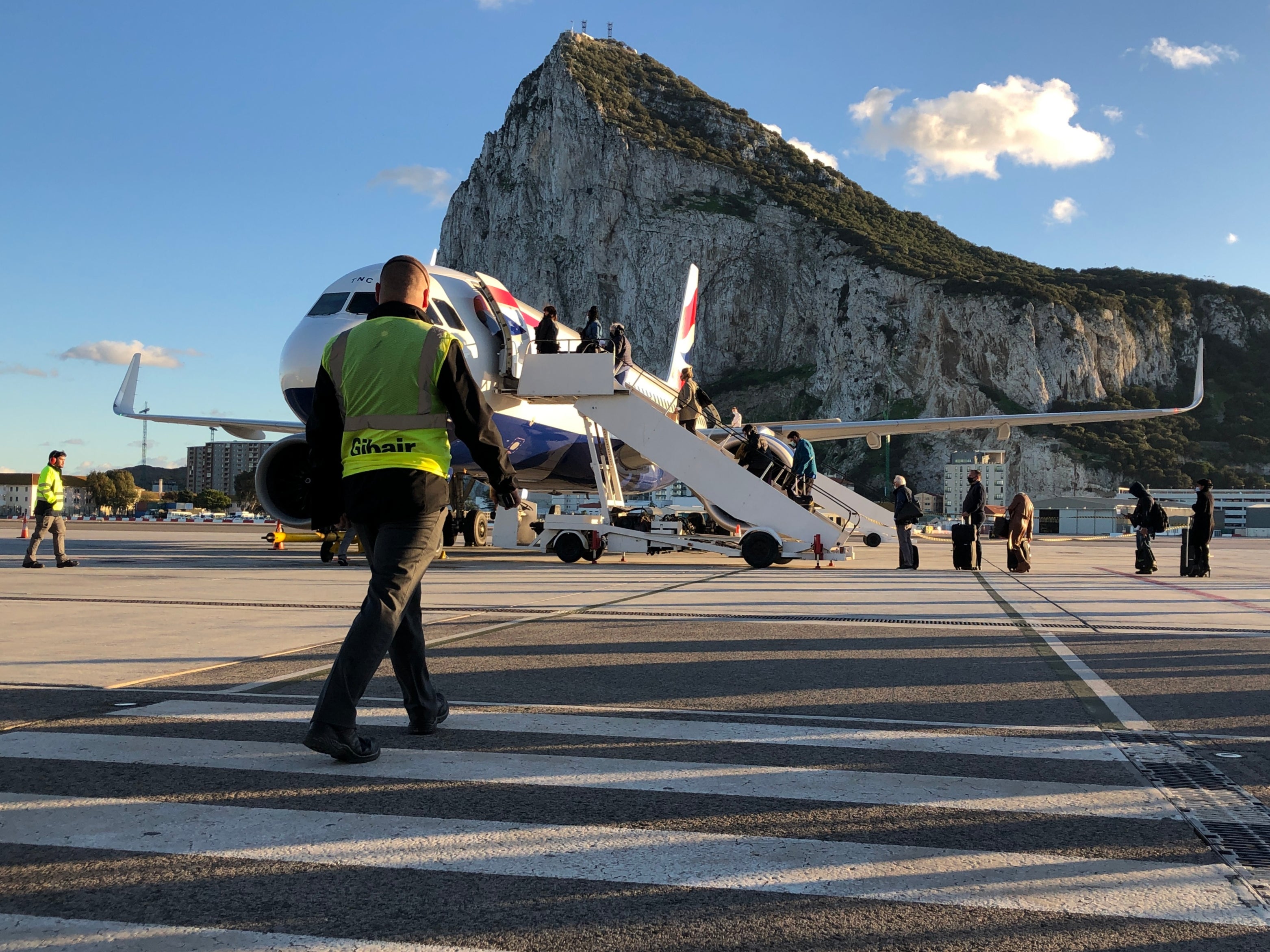 Rock solid: Gibraltar is one of very few airports that is aesthetically rewarding