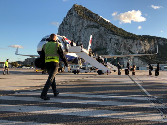 <p>Rock steady: British Airways Airbus A320 at Gibraltar airport</p>