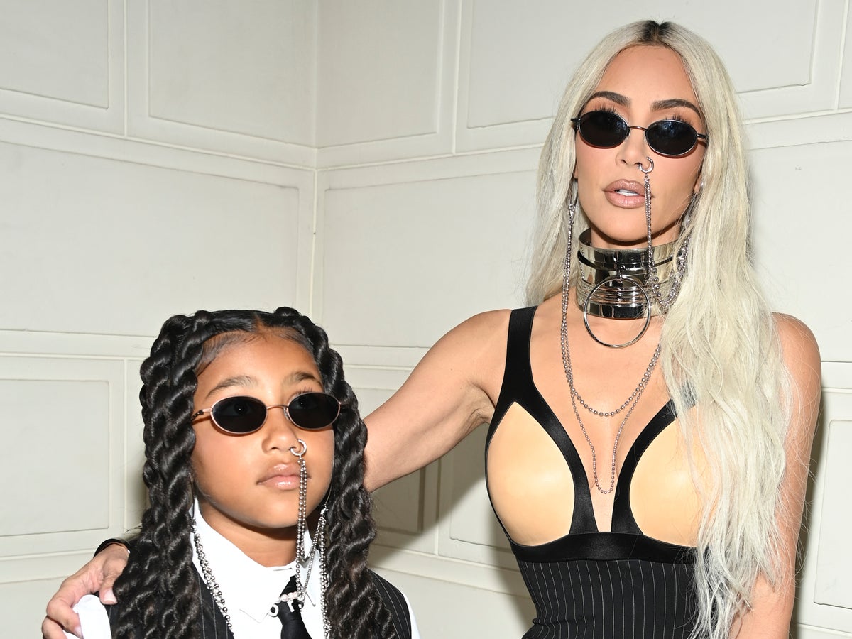 Kim Kardashian’s daughter North West confronts paparazzi during Paris Fashion Week