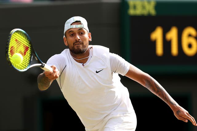 <p>An impressive performance by a restained Kyrgios on Wednesday </p>