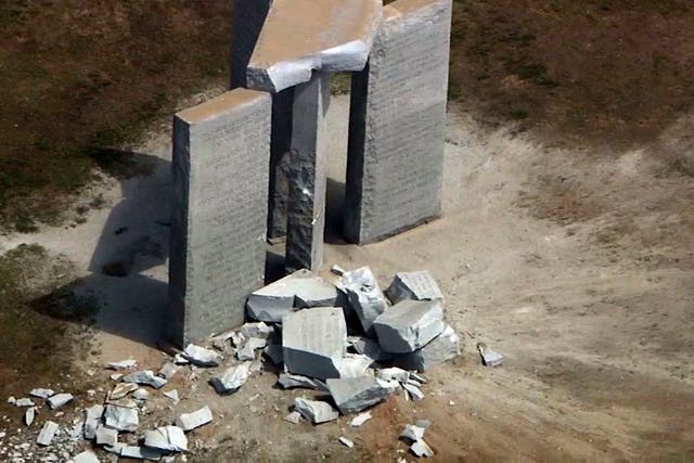 Monument Bombed-Georgia