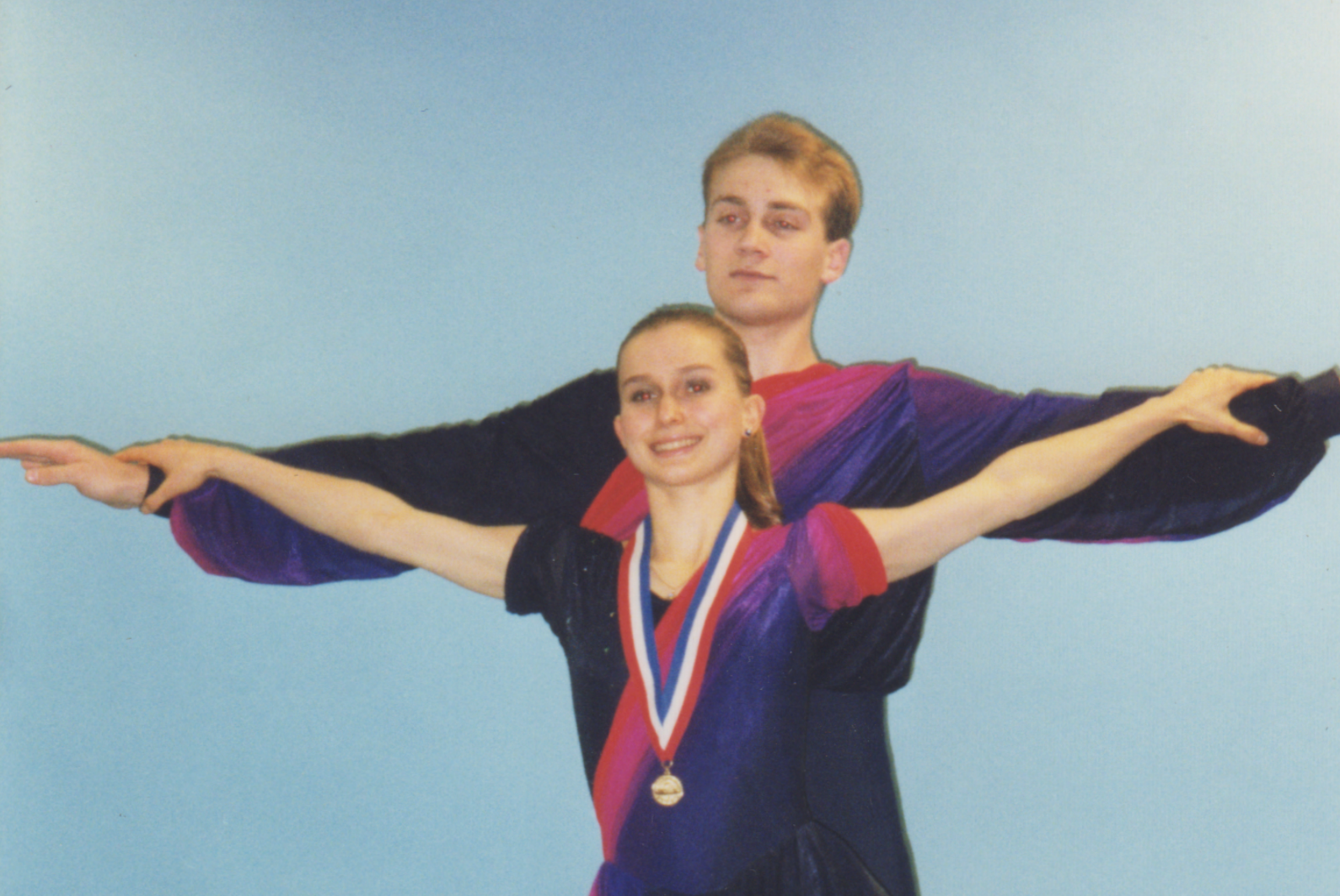 The author, Keri Blakinger, and her skating partner