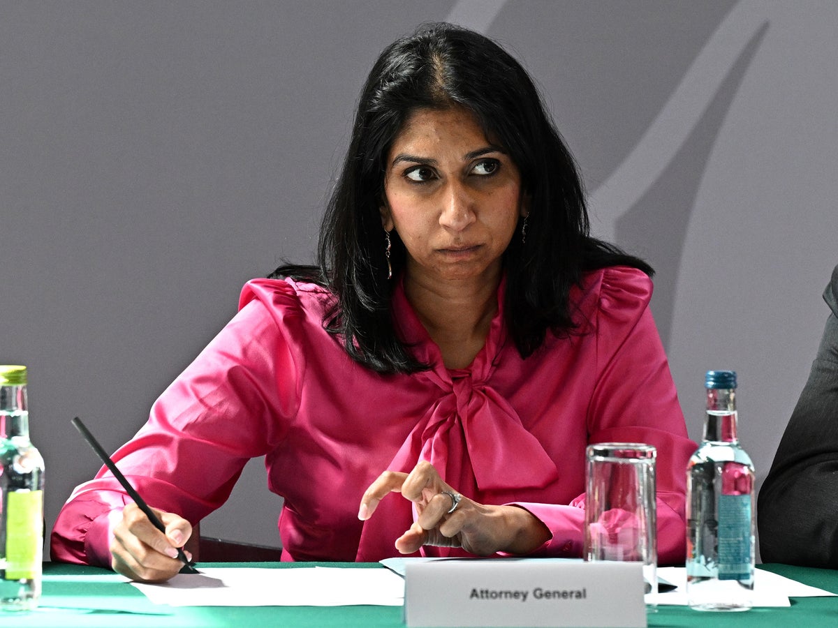 Suella Braverman tells PM to go as Simon Hart becomes third to quit cabinet