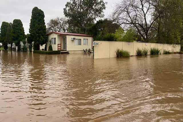 <p>An inundated house in Sydney  </p>