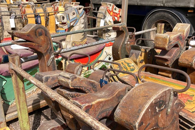 Auctioneers were ‘shocked at the scale’ of the collection of fairground memorabilia going under the hammer (Cheffins/PA)