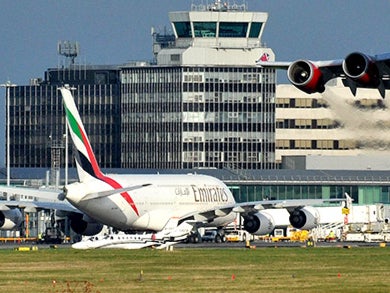 Brighter days: Manchester airport is the UK’s third busiest after Heathrow and Gatwick