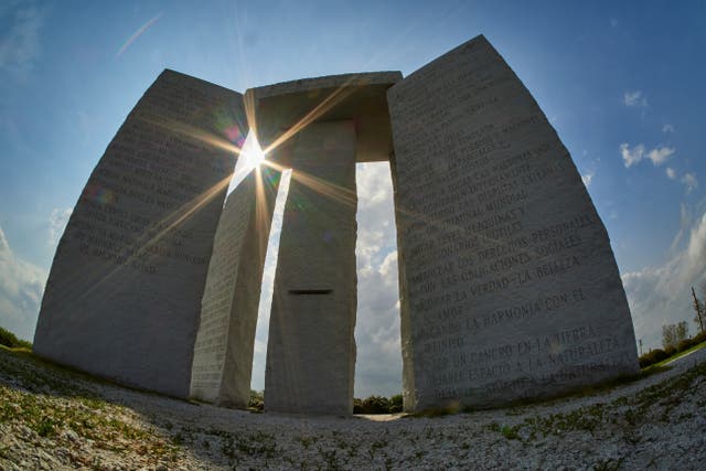 <p>Georgia Guidestones explosion</p>