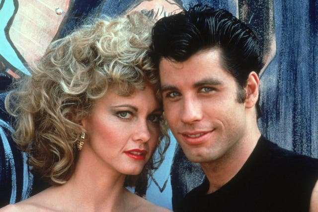 <p>Olivia Newton-John and John Travolta in 'Grease'</p>
