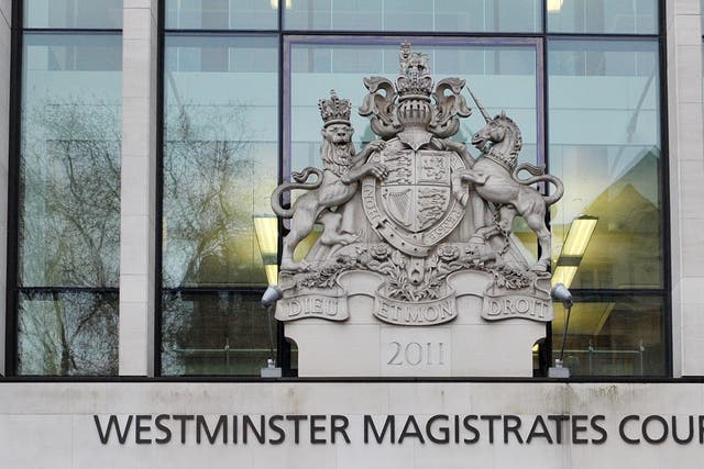 Westminster Magistrates’ Court in London (PA)