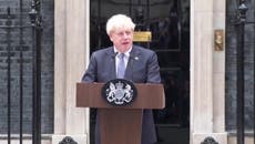 Boris Johnson says that the Conservative Party's decision to change the Prime Minister is 