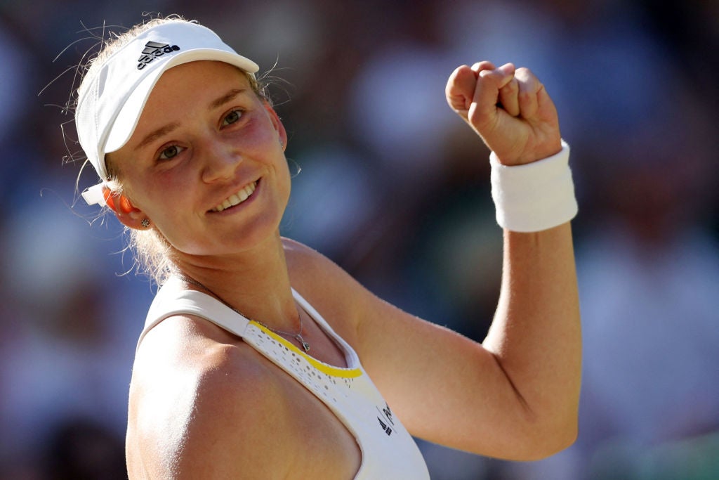 Wimbledon 2022 Impressive Elena Rybakina overpowers Simona Halep to set up Ons Jabeur final The Independent