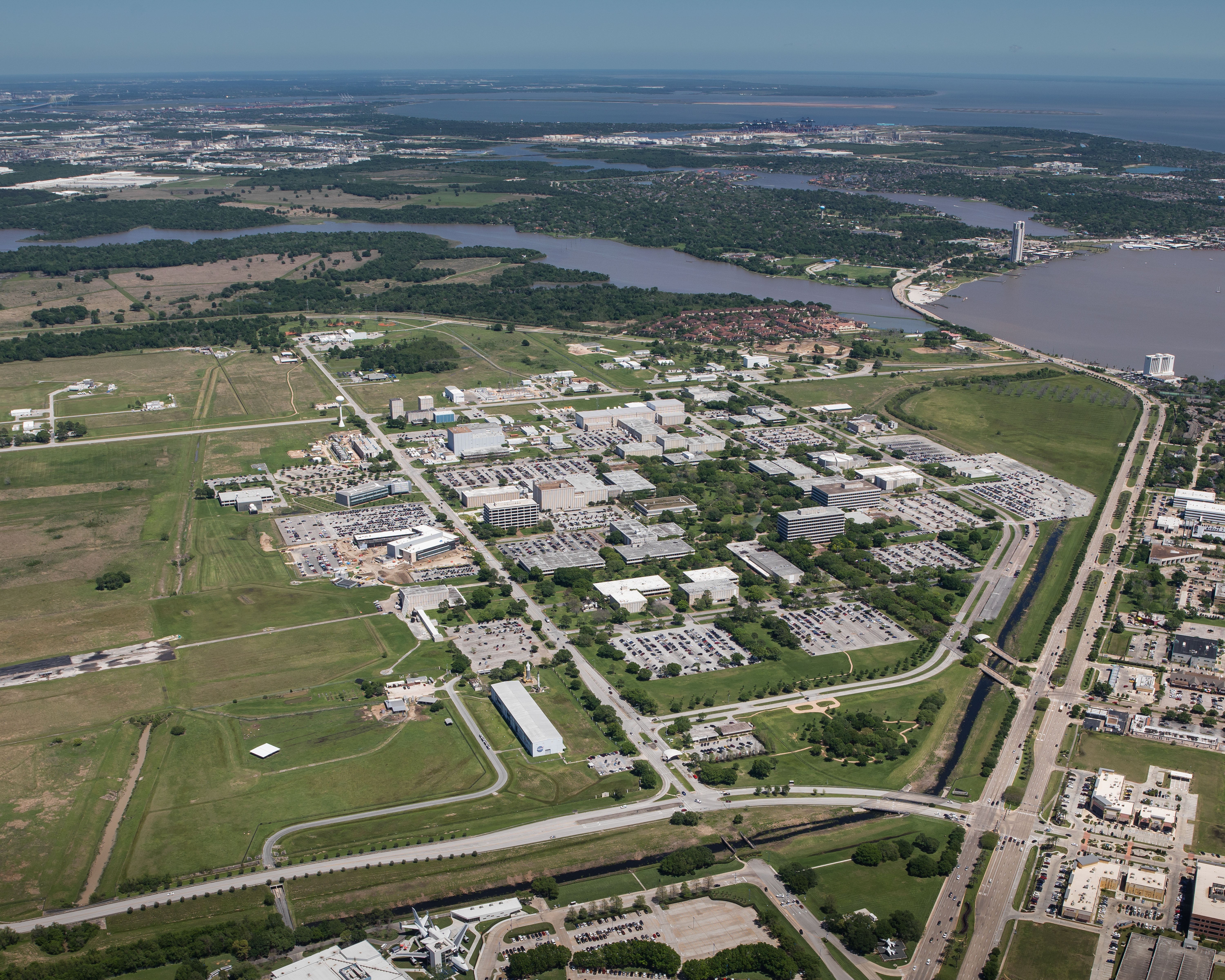 Nasa’s Johnson Space Center as seen from the air