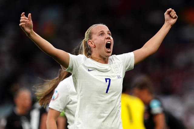 Beth Mead scored England’s winner against Austria (Martin Rickett/PA)