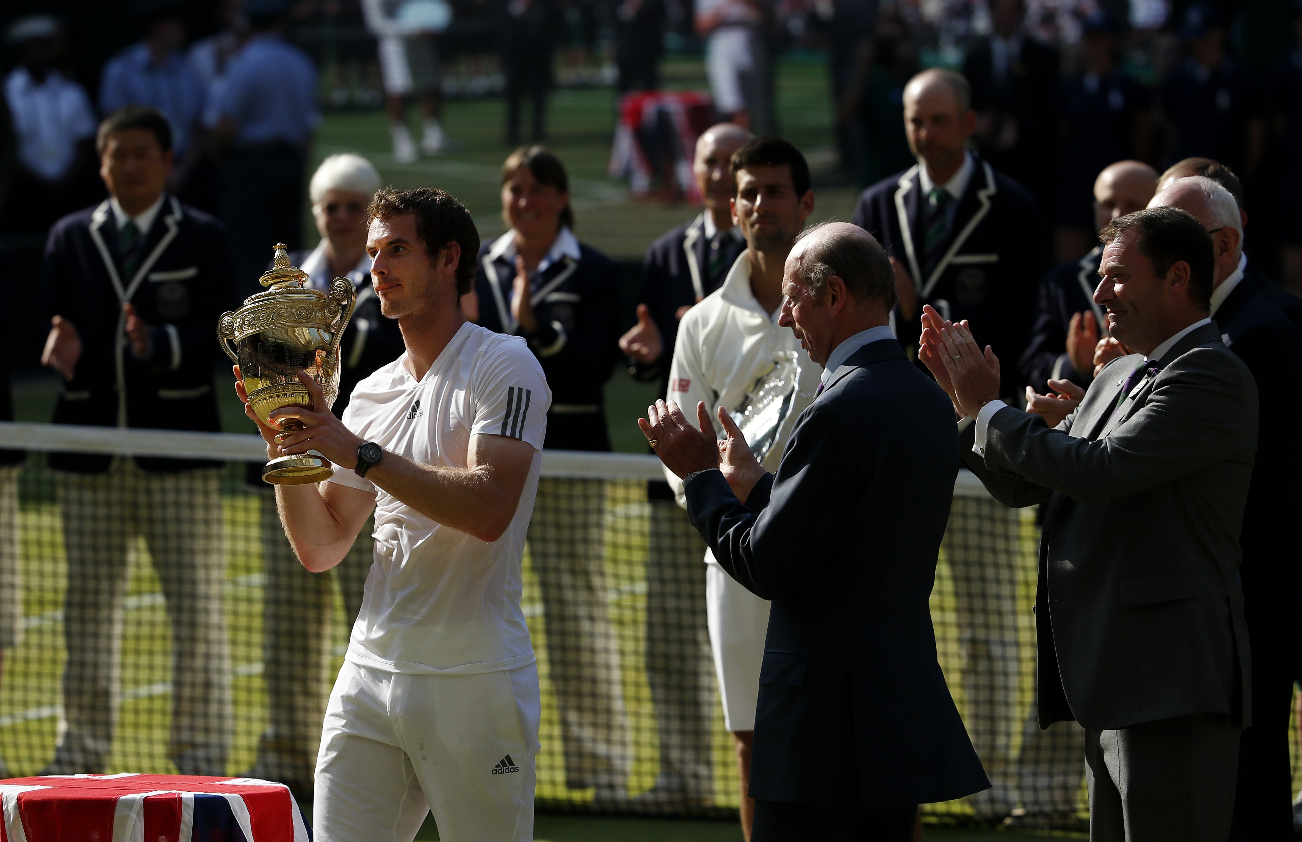 Andy Murray beat Novak Djokovic in the 2013 final – the Serb’s last defeat on Centre Court (Jonathan Brady/PA)