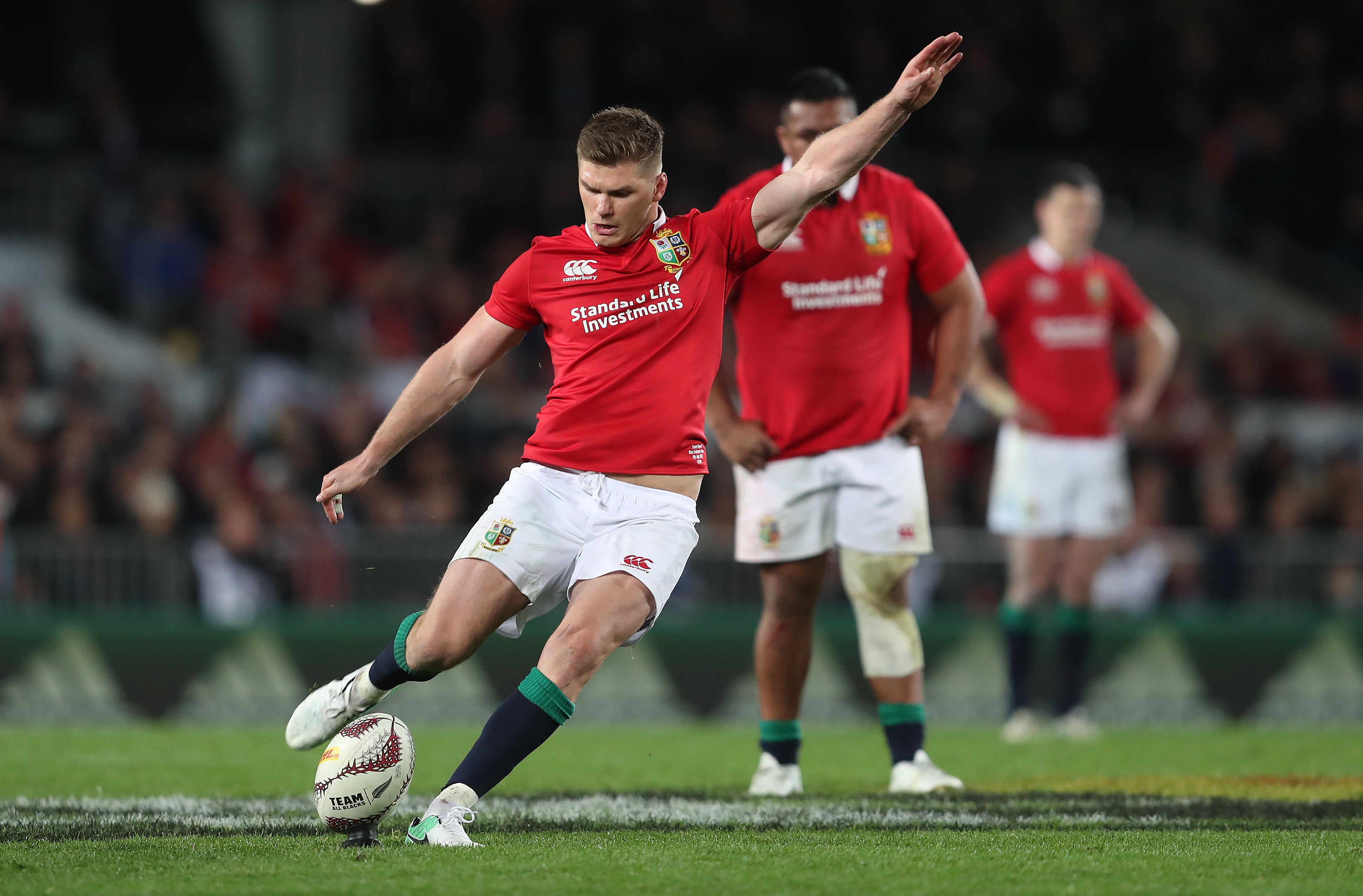 Owen Farrell’s late penalty at Eden Park ensured the 2017 British and Irish Lions series in New Zealand ended all square (David Davies/PA)