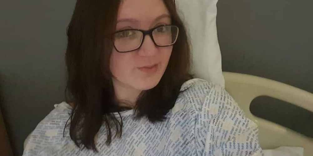 Danielle in hospital before her operation (Collect/PA Real Life)
