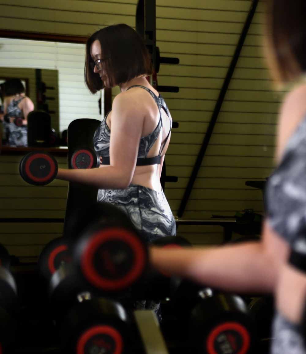 Danielle in the gym (Collect/PA Real Life)
