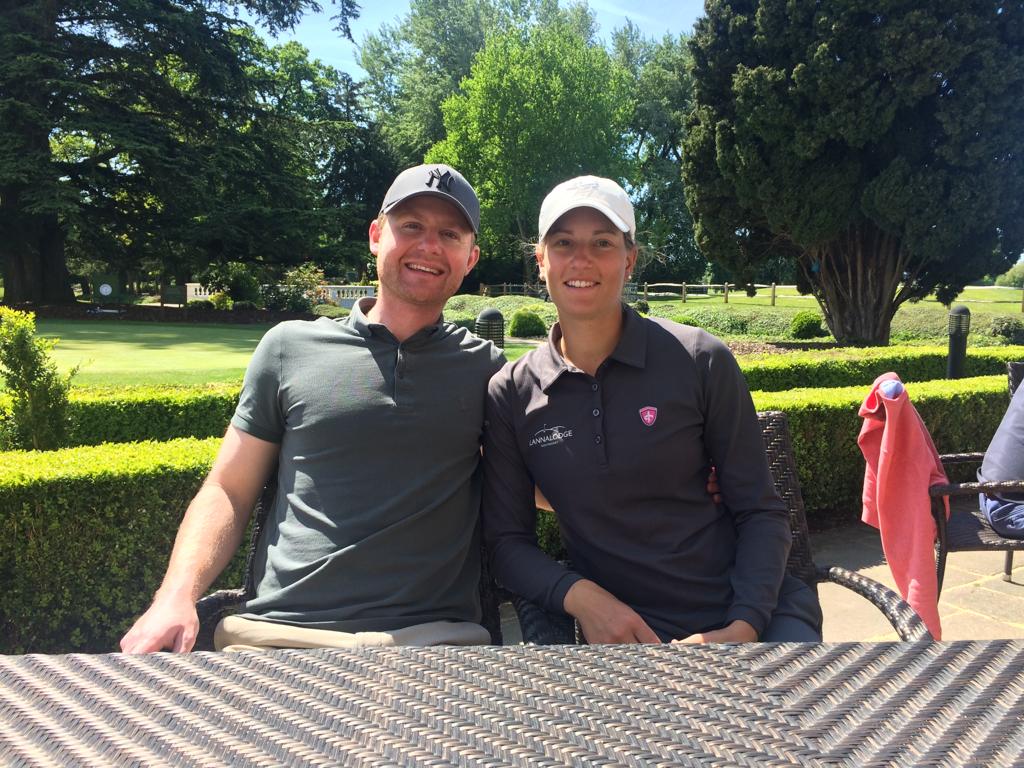 Alex Wrigley will have wife and Ladies European Tour professional Johanna Gustavsson caddying for him (Credit: Alex Wrigley)