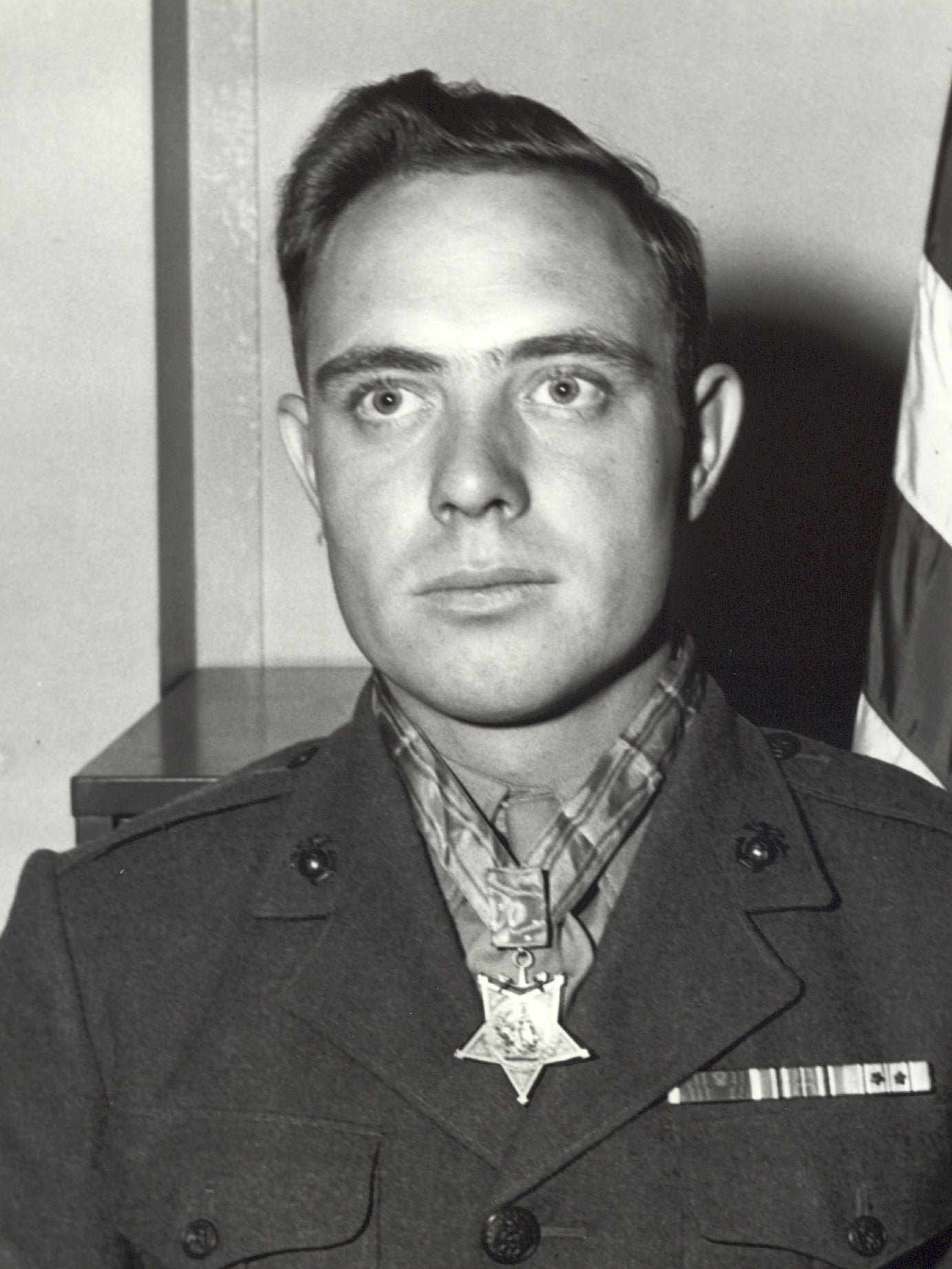 Hershel was ony 21 when he took part in the Iwo Jima landings