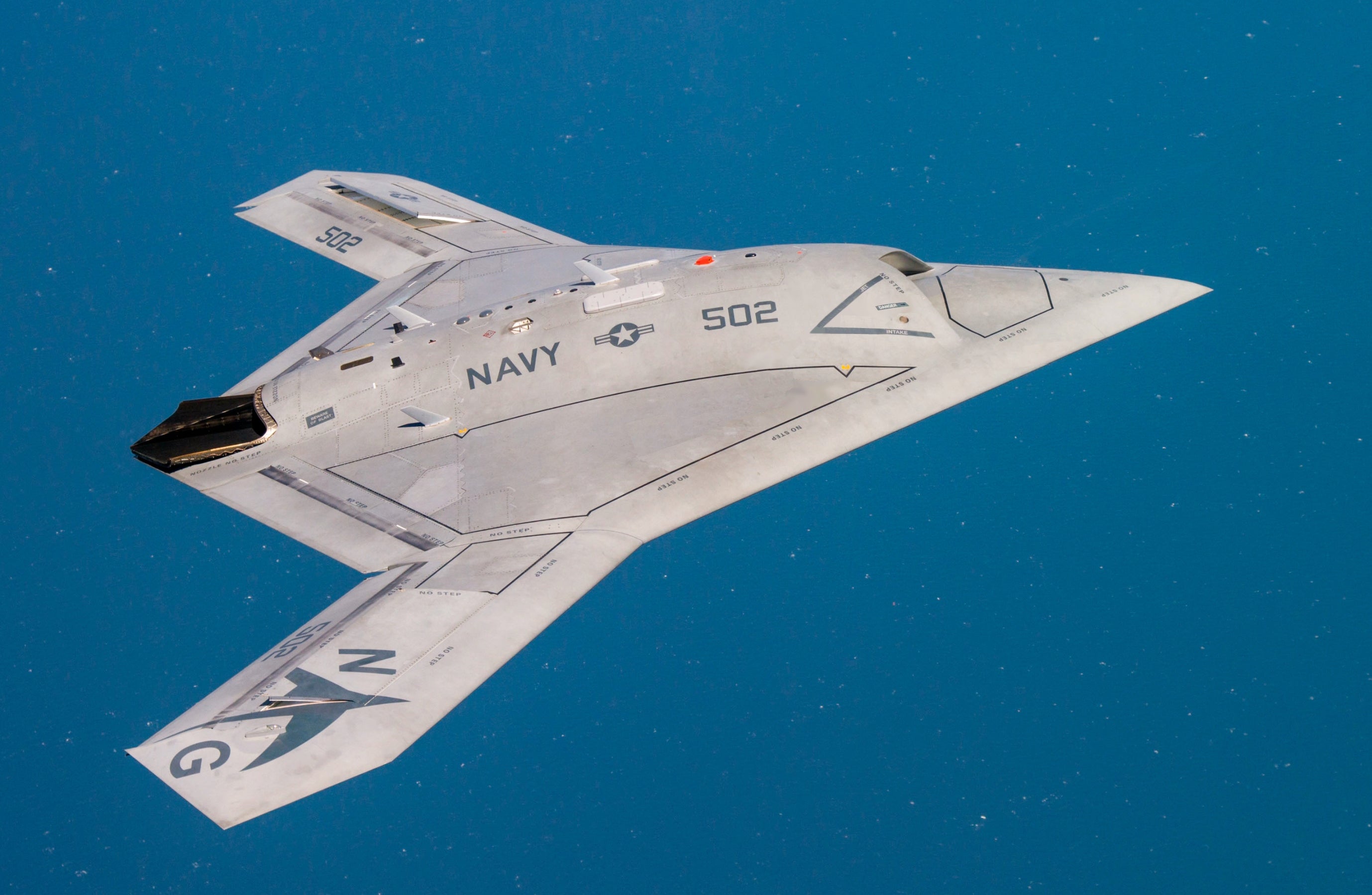 The Northrop Grumman X-47 B can reach subsonic speeds up to 1100km/h