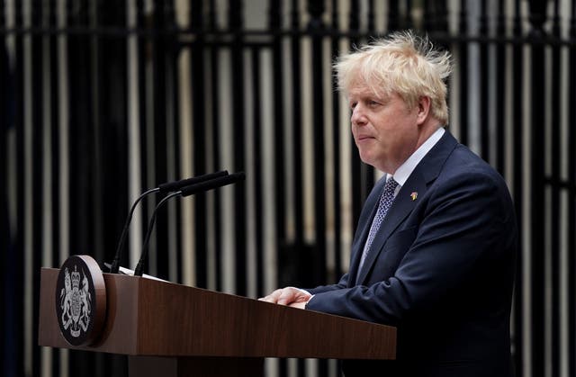 <p>Prime Minister Boris Johnson delivered his resignation statement this week </p>