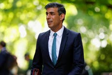 Boris Johnson news - live: MPs throw support behind Rishi Sunak’s leadership bid
